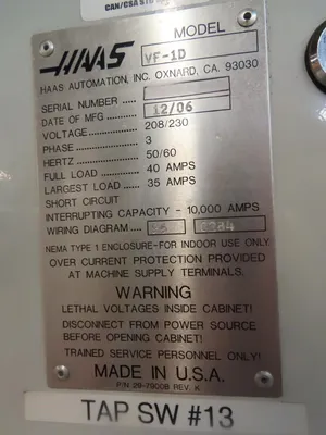 2006 HAAS VF-1D CNC Milling | MD Equipment Services LLC (26)