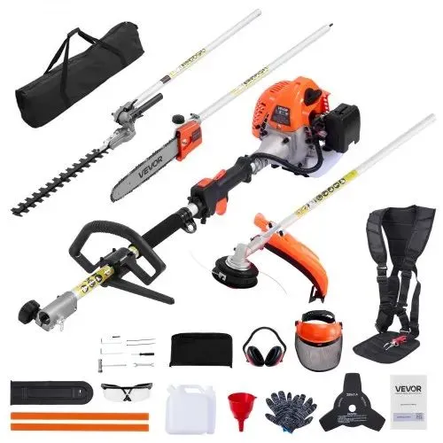 Used VEVOR 26CC 5-IN-1 MULTI-FUNCTIONAL TRIMMING TOOLS, GAS HEDGE TRIMMER _UNKNOWN_ Trimmers (Landscaping) Michigan US | Miedema Asset Management Group #1419336