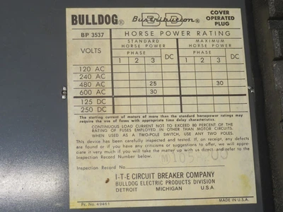 Used BULLDOG ELECTRIC _UNKNOWN_ Relays & Switches Texas US | OCO Industrial #1689900