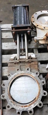 NPV 10"-150 knife gate valve with actuator