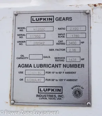 USED LUFKIN N1200C