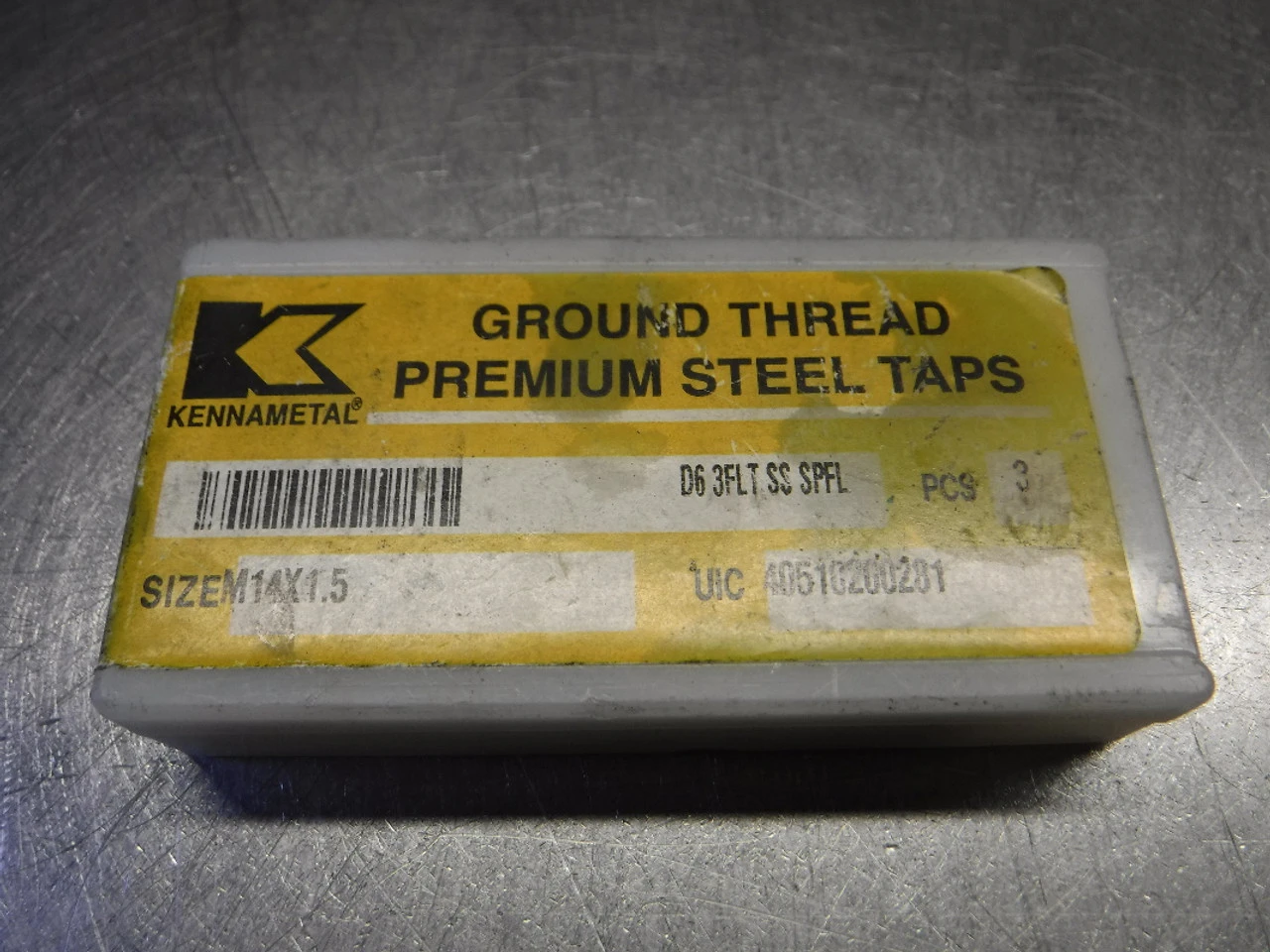 Kennametal M14X1.5 D6 3 Flute Vanadium HSS Tap QTY3 40510200281 (LOC905)