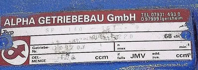 NEW ALPHA GETRIEBEBAU SP-140-IS1-9 PRECISION GEARHEAD SP140IS19