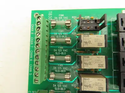 Wintriss Data Instruments C42979 Cam Box Circuit Board Fused Relay Board