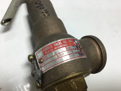 Kunkle 6010 E1 3/4″ Brass Safety Pressure Relief Pop off Valve 100 PSI Set