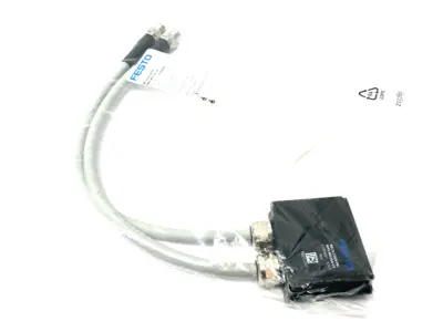 NEW FESTO CONNECTING CABLE, DUAL M12 4-PIN, 5391469