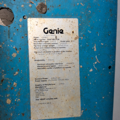 USED 2016 Genie GS-4047