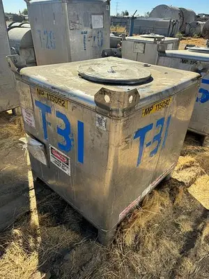Tank, 350 Gallon, 316 Stainless Steel, LiquiTote, #5991124
