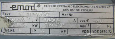 USED SIEMENS EMOD 2CF440 FAN AS218-55/6/4 380V