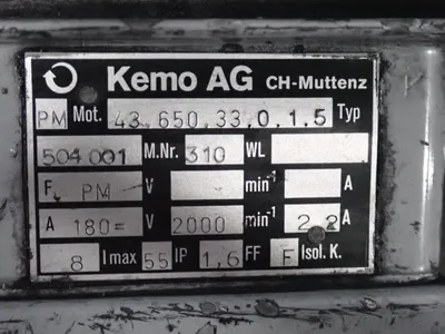 USED KEMO AG 43.650.33.0.1.5
