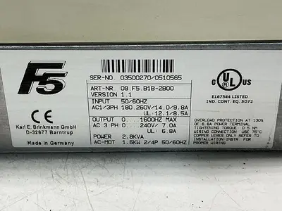USED KEB 09.F5.B1B-2B00