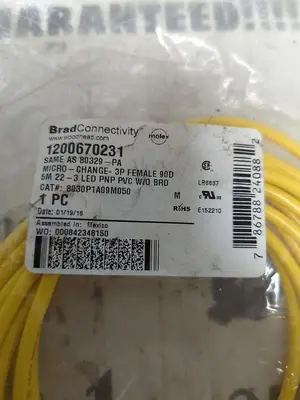 New | in-Stock BRAD CONNECTIVITY 1200670231 Miscellaneous Equipment (Electrical & Power) | Surplus Asset Holdings #1190930