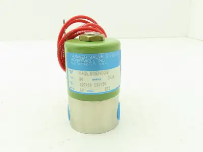 Honeywell Skinner V42LB0EN022 Solenoid Valve 2-Way NC 120V 20 PSI 1/4" NPT