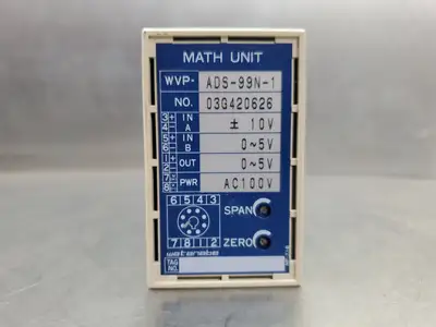 Watanabe WVP-ADS-99N-1, 10V Math Unit - 8 Pin. 4B-19
