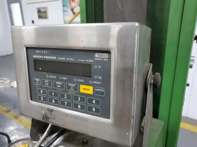 SYNERGY MODEL 1.5 SEMI-AUTO STRETCH PALLET WRAPPER  WITH WEIGHT-TRONIX SCALE: YOBRO #24715