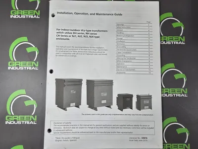 NEW 112.5 KVA HAMMOND Sentinel G Dry Transformer 480 Delta 208Y/120 SG3A0112KB