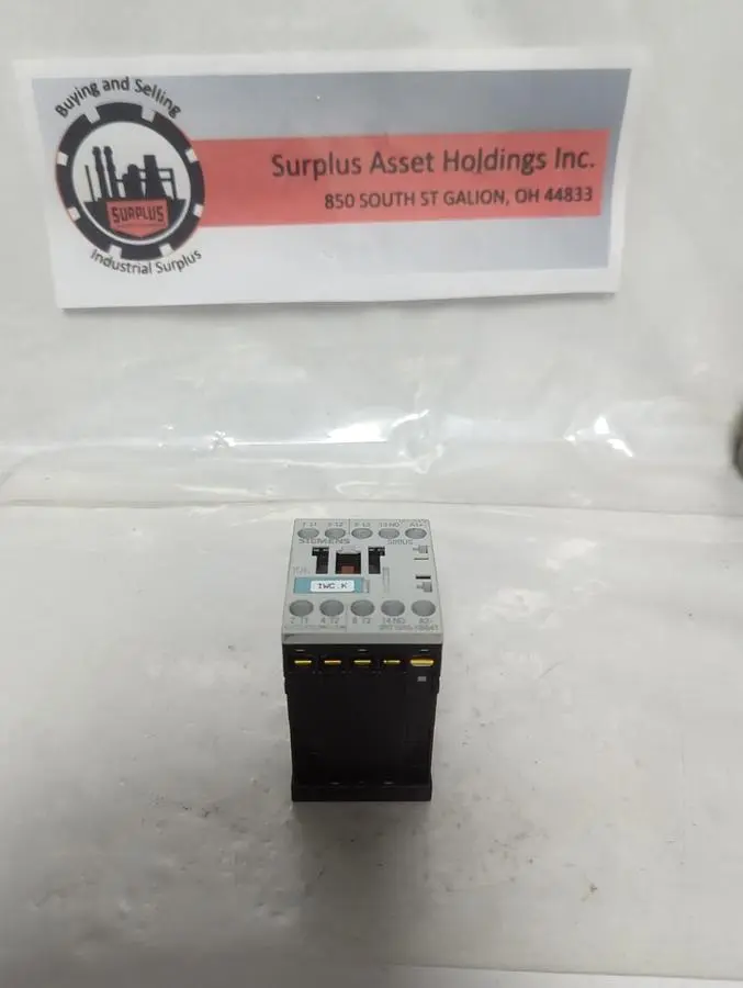Used SIEMENS 3RT1015-1BB41 Miscellaneous Equipment (Electrical & Power) Ohio US | Surplus Asset Holdings #1425641