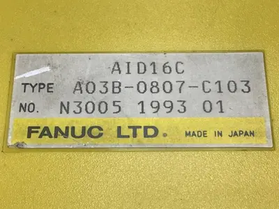 Used FANUC A03B-0807-C103 Interface Monitors Michigan US | Ideal Machinery #591256