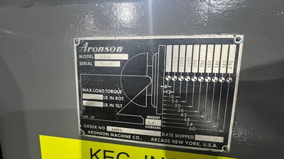 ARONSON HD-25A WELDING POSITIONERS/NEW, USED AND REBUILT | KEC, Inc. (5)