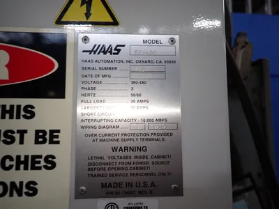 Used 2003 HAAS EC400 Horizontal Machining Centers Ohio US | HGR 24 #726790