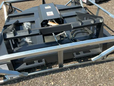 New JCT 72” Brush Mower Skid Steer Attachment, hydraulic driven with hoses and quick coupler fitting...