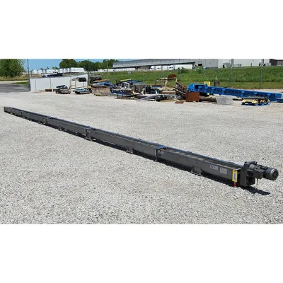 Used 6" Dia. X 46' L Conveyors Inc Stainless Steel Distribution Screw Conveyor