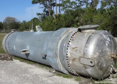 Used Heat Transfer Systems Tube Reboiler/Heat Exchanger – 7062 Sq Ft, 304L SS, Vertical/Horizontal