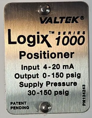 Flowserve Valtek Logix 1000 Positioner 4-20mA / 0-150psig Loc6E
