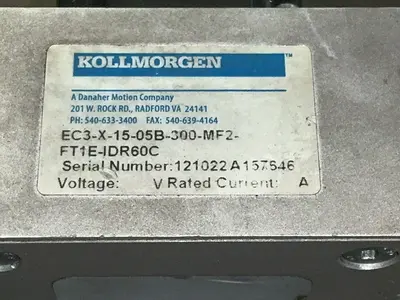 Used KOLLMORGEN EC3X1505B300MF2FT1EIDR60C Pumps Ohio US | HGR 24 #1329479