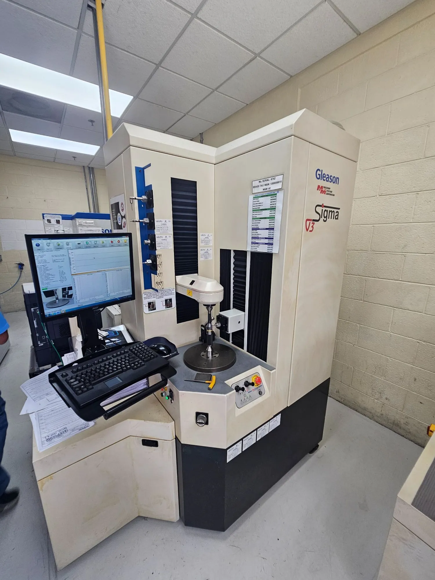 Used 2008 GLEASON SIGMA V3 Gear Testers Michigan US | Gibbs Machinery Company, Inc. #1571061