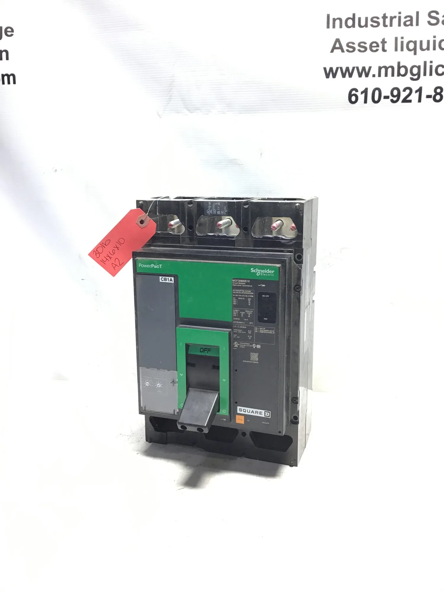 SQUARE D MGF36800E10 Circuit breaker PowerPacT M 800A