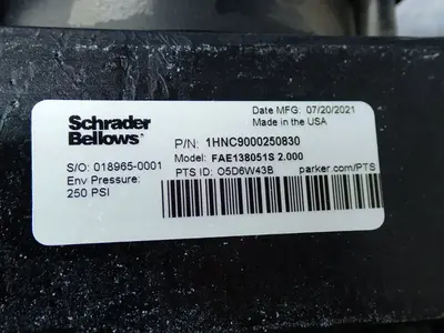 USED SCHRADER BELLOWS 1HNC9000250830
