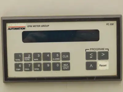 EFM Tokheim Automation FC-330 Flow Control Module Rate Totalizer Panel 12x8x7"