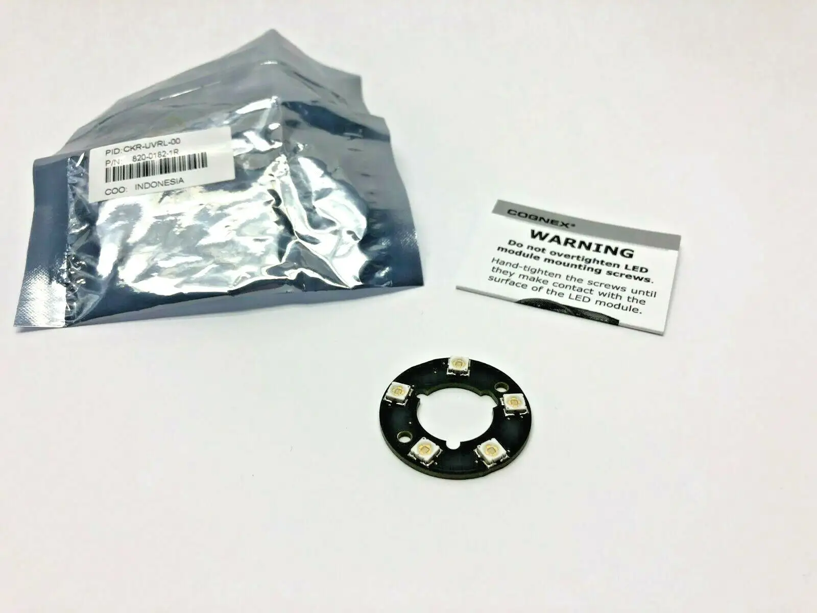 CKR-UVRL-00 | Cognex , 820-0182-1R UV Ring Light for Checker Camera, 203-3091-RAR - New Other