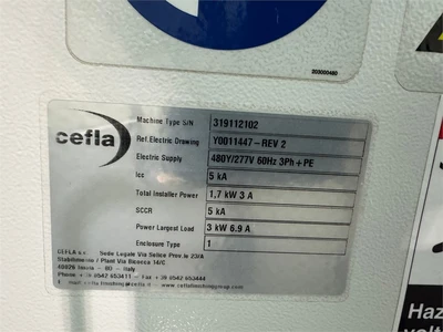 USED 2019 CEFLA SMARTCLEAN 33F
