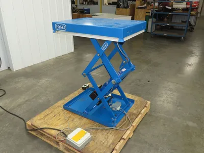 Hymo CXX4-8 Hydraulic Scissor Lift Table 400kg 880lb 36" Travel 24x31" 240V 3Ph