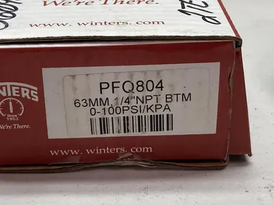 New | in-Stock WINTERS PFQ804 Universal Pressure Meters Ohio US | Surplus Asset Holdings #1240462