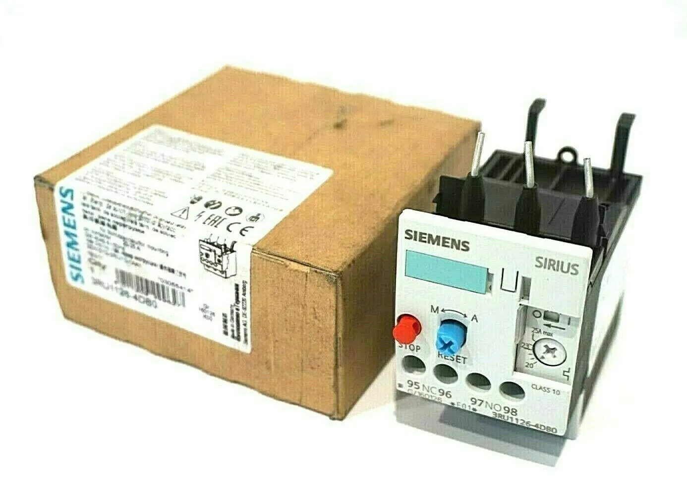 NEW SIEMENS 3RU1126-4DB0 OVERLOAD RELAY 3RU11264DB0