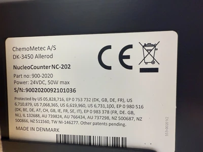 USED ChemoMetec NucleoCounter NC-202