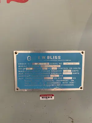 USED 1974 BLISS C-60