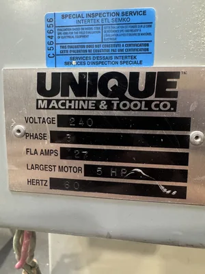 Unique 311-40  Double Cope Machine