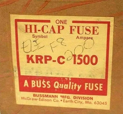 NEW BUSSMANN KRP-C-1500 FUSE KRPC1500