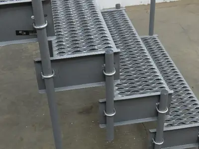 EGA CW7-36-4-3 Custom Work Platform 3 Step 36" High 33x36" Deck Side Access OSHA