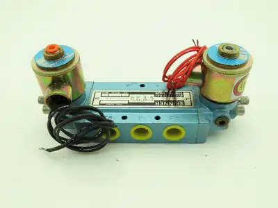 Honeywell Skinner 53FFGAL4 Solenoid Valve 5-Way 3 Pos 120V 150 PSI 1/2" NPT