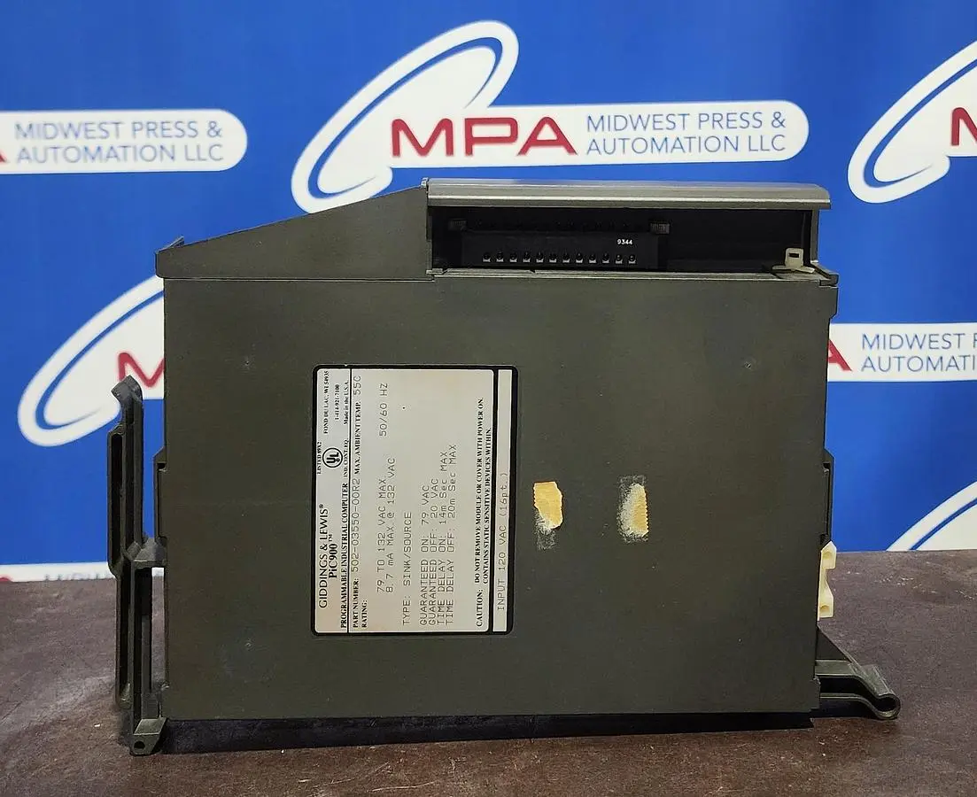 Used GIDDINGS AND LEWIS 502-03550-00R2 Input / Output Modules | Midwest Press and Automation #577766