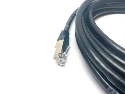 USED COGNEX DATAMAN BARCODE READER SCANNER ETHERNET CABLE, 5M, RJ45