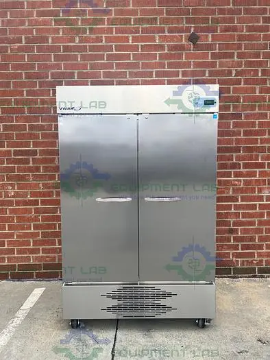 USED VWR GTVWG49FSSA STAINLESS STEEL DOUBLE DOOR FREEZER - 25°C 49 CU, FT.
