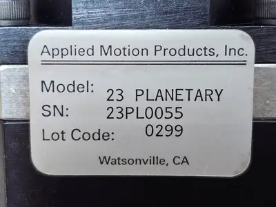 New | in-Stock APPLIED MOTION PRODUCTS 23 PLANETARY Speed Reducers British Columbia CA | Lenmark #1489206