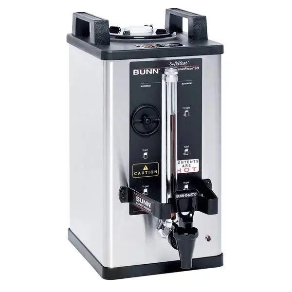 New | in-Stock Bunn Unused Bunn 27850.0001 Soft Heat 1.5 Gallon Stainless Steel Coffee Server - F1 Beverage Dispensers Illinois US | Falcon Restaurant Supply #1374466