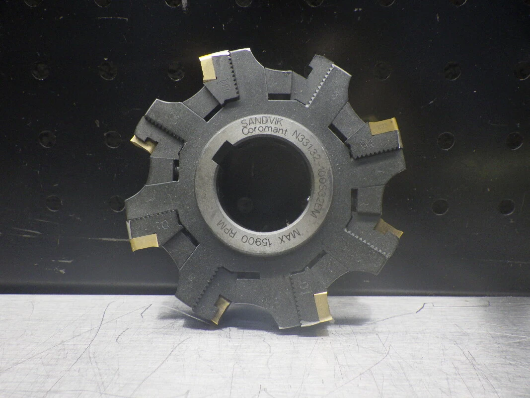 Sandvik Indexable 4" Slot Mill 1-1/4" Arbor N331.32-100S32EM (LOC391)